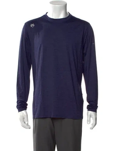 Pre-owned Greyson Crew Neck Long Sleeve T-shirt In Blue
