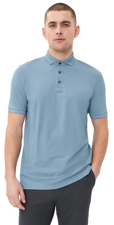Greyson Crowley Pique Polo Bonneville In Blue