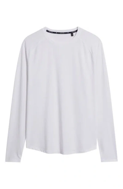 Greyson Falcon Sport Performance Long Sleeve T-shirt In White
