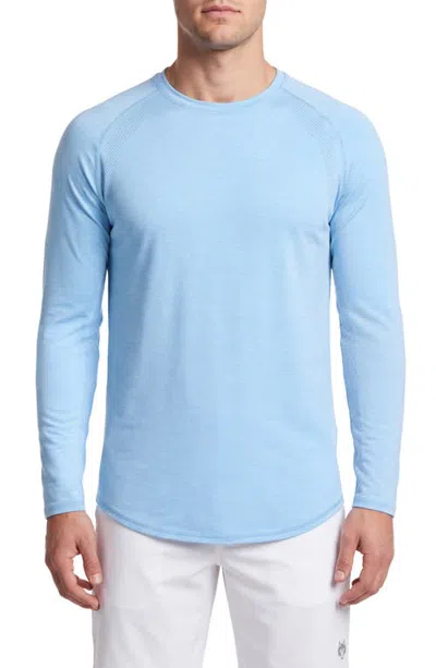Greyson Falcon Sport Performance Long Sleeve T-shirt In Wolf Blue