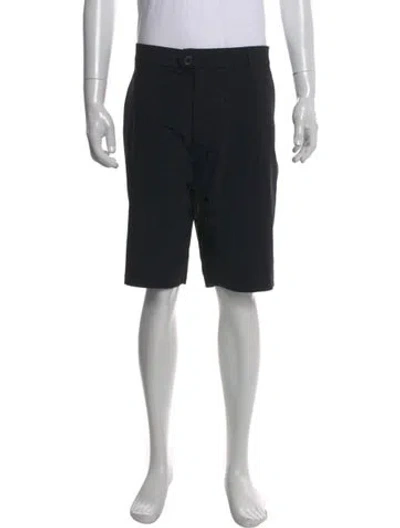 Pre-owned Greyson Flat Front Shorts In Black