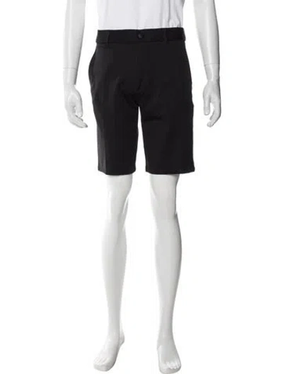 Pre-owned Greyson Flat Front Shorts In Black