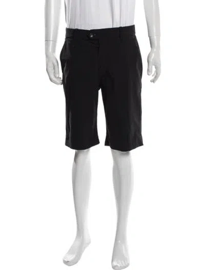 Pre-owned Greyson Flat Front Shorts In Black