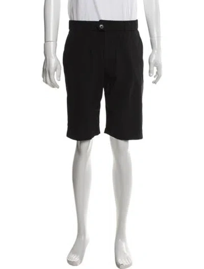 Pre-owned Greyson Flat Front Shorts In Black