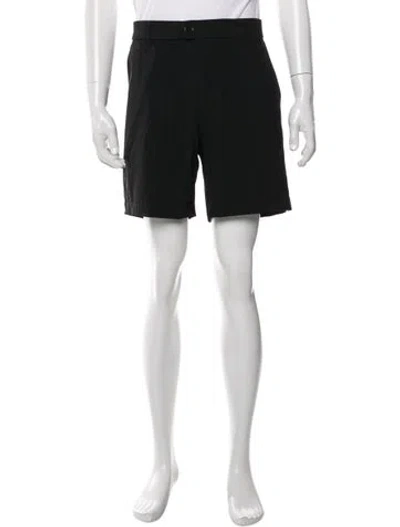 Pre-owned Greyson Flat Front Shorts In Black