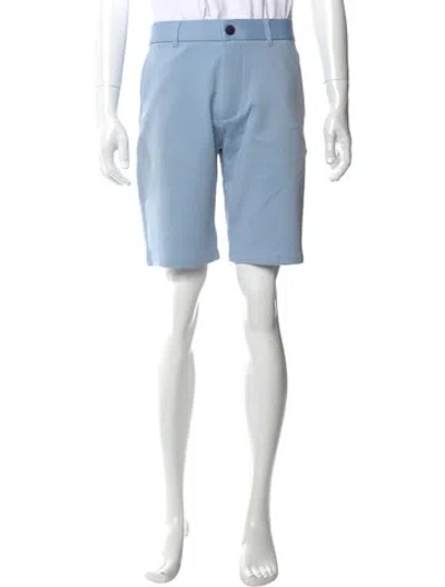 Pre-owned Greyson Flat Front Shorts In Blue