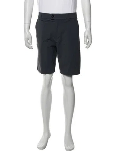 Pre-owned Greyson Flat Front Shorts In Blue