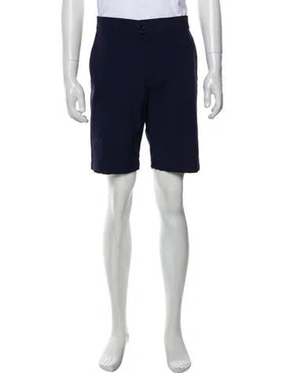 Pre-owned Greyson Flat Front Shorts In Blue