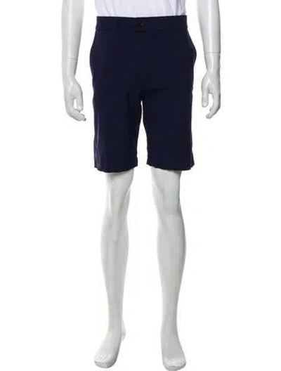 Pre-owned Greyson Flat Front Shorts In Blue