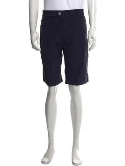 Pre-owned Greyson Flat Front Shorts In Blue