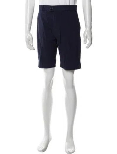 Pre-owned Greyson Flat Front Shorts In Blue