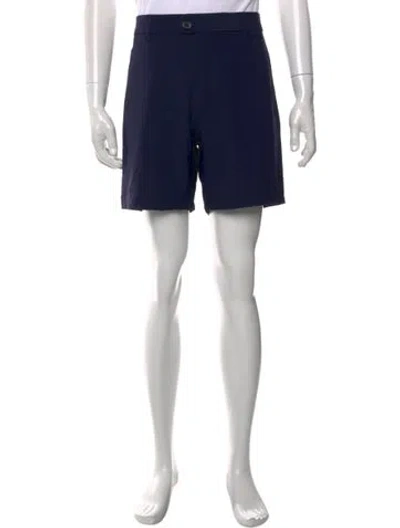 Pre-owned Greyson Flat Front Shorts In Blue