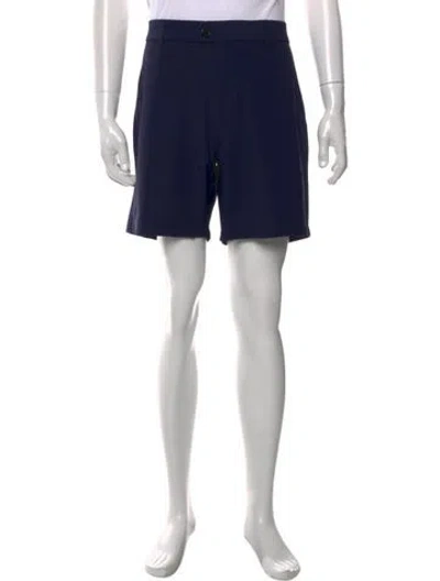 Pre-owned Greyson Flat Front Shorts In Blue