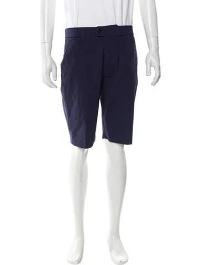 Pre-owned Greyson Flat Front Shorts In Gray