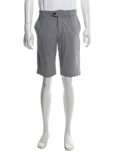 Pre-owned Greyson Flat Front Shorts In Grey