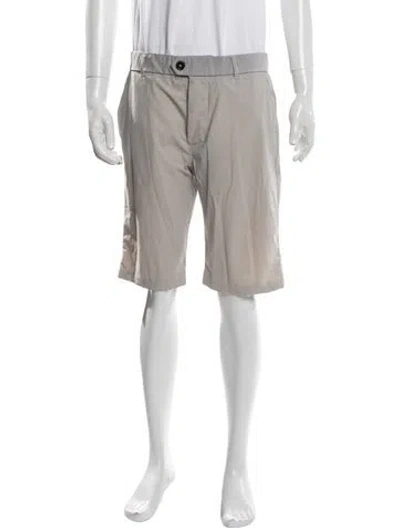 Pre-owned Greyson Flat Front Shorts In Grey