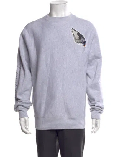 Pre-owned Greyson Graphic Print Crew Neck Sweatshirt W/ Tags In Multicolor