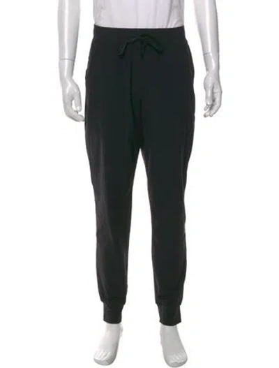 Pre-owned Greyson Graphic Print Joggers In Black