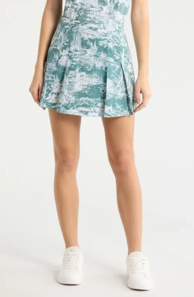 Greyson Huntress Toile Miniskirt In Green
