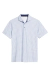 Greyson Ironwood Microprint Performance Golf Polo In White
