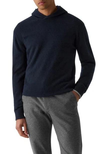 Greyson Koko Wool Cashmere Blend Hoodie In Blue