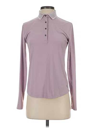 Pre-owned Greyson Long Sleeve Blouse In Purple