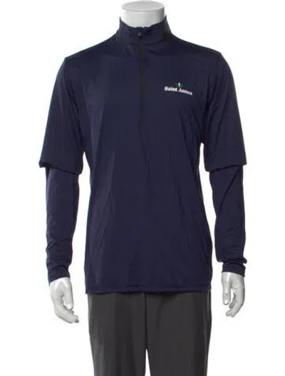 Pre-owned Greyson Long Sleeve In Blue