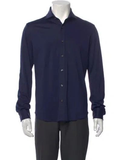 Pre-owned Greyson Long Sleeve Dress Shirt In Blue