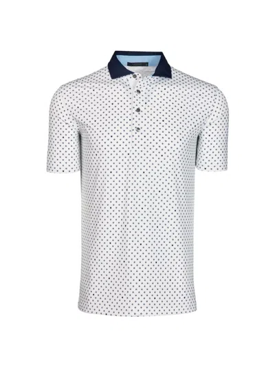 Greyson Men's G Squared Polo Shirt In White