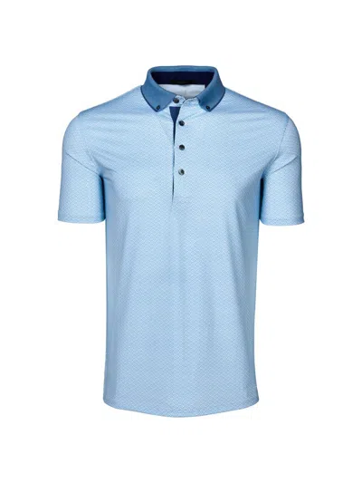 Greyson Men's Guardian Printed Polo Shirt In Blue
