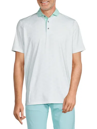 Greyson Men's Lion's Tooth Pattern Polo In Artic