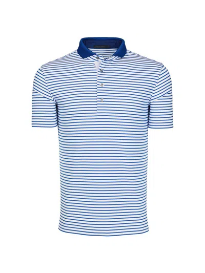 Greyson Men's Macabee Striped Polo Shirt In Blue