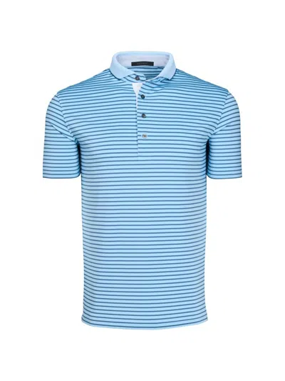 Greyson Men's Macabee Striped Polo Shirt In Blue