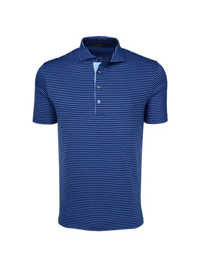 Greyson Men's Quogue Striped Polo Shirt In Blue