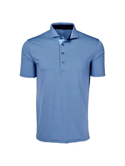 Greyson Men's Quogue Striped Polo Shirt In Blue