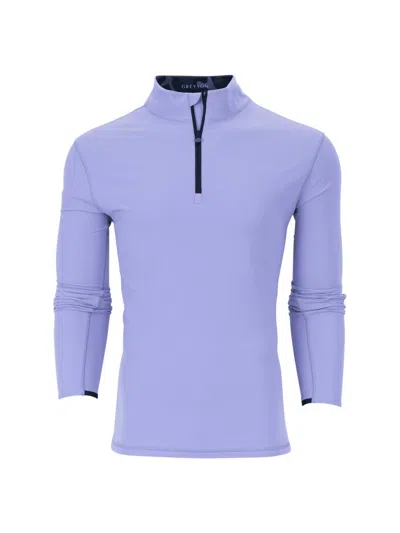 Greyson Men's Tate Stretch-nylon Quarter-zip Sweatshirt In Purple