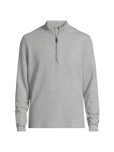 Greyson Men's Troy Quarter-zip Pullover In Gray