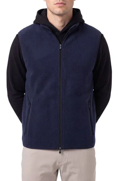 Greyson Mississauga High Pile Fleece Vest In Maltese Blue