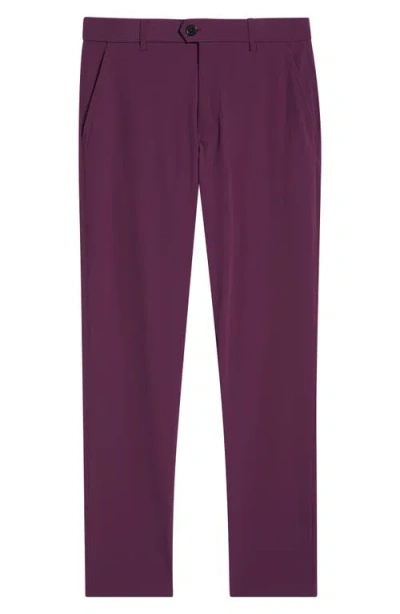Greyson Monkauk Trim Fit Flat Front Golf Pants In Purple