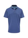 Greyson Patterned Polo Shirt In Blue
