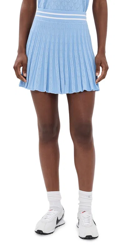 Greyson Pointelle Skirt Wolf Blue - 476
