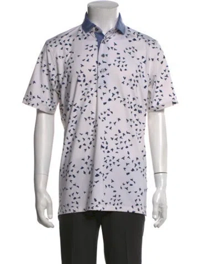 Pre-owned Greyson Printed Collar Polo Shirt In Neutral