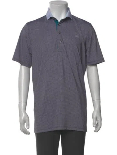 Pre-owned Greyson Printed Crew Neck Polo Shirt In Multi
