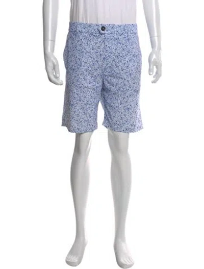 Pre-owned Greyson Printed Jogger Shorts In White