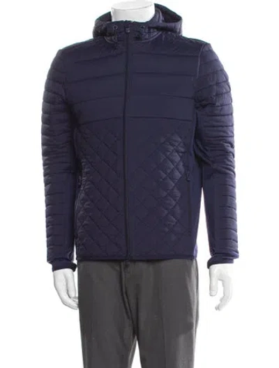 Pre-owned Greyson Puffer Coat In Blue