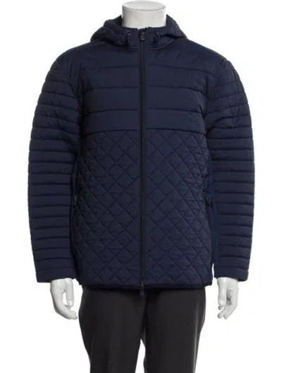 Pre-owned Greyson Puffer Coat In Blue