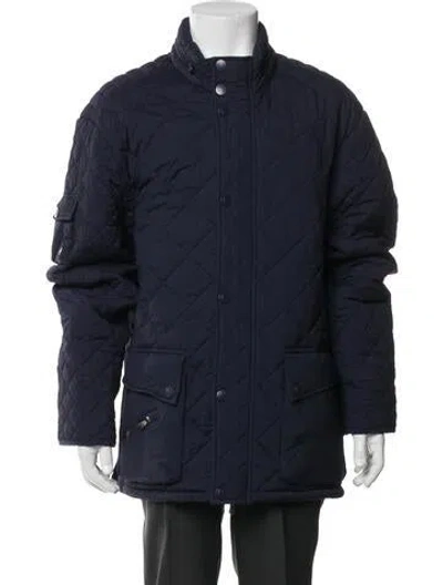 Pre-owned Greyson Puffer Coat In Blue