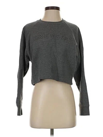 Pre-owned Greyson Pullover Sweater In Gray