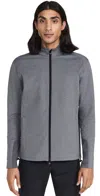 Greyson Sequoia Full Zip Jacket Smoke Heather In Smoke Heather