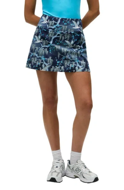 Greyson Shadow Flight Performance Miniskirt In Blue